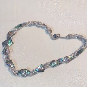 Vintage seashell rope belt